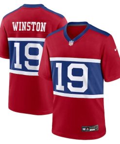 Alternative view of Jameis Winston New York Giants Nike Alternate Game Jersey - Century Red/Royal