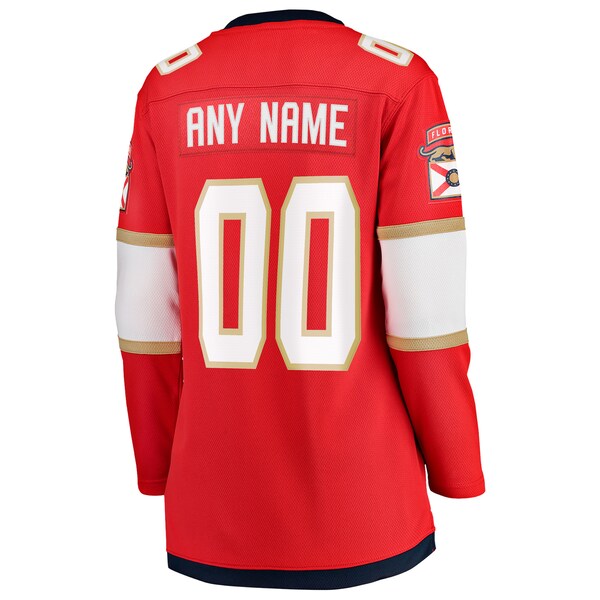 Florida Panthers Women's 2025 Stanley Cup Final Home Breakaway Custom Jersey - Red - Image 3