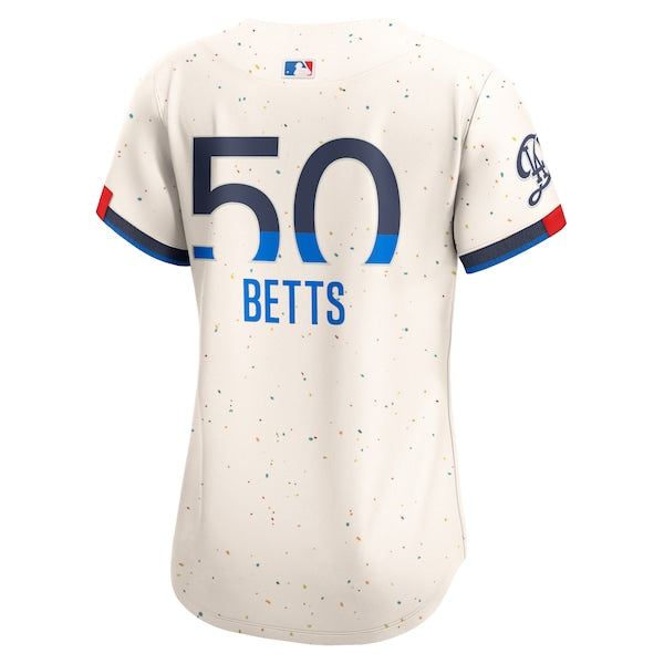 Mookie Betts Los Angeles Dodgers Nike Women's 2024 City Connect Limited Player Jersey - Cream - Image 3