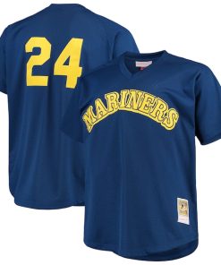 Ken Griffey Jr. Seattle Mariners Big & Tall Cooperstown Collection Mesh Batting Practice Jersey - Royal