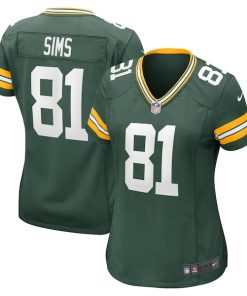 Ben Sims Green Bay Packers Nike Women's Team Game Jersey -  Green
