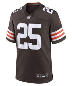 Alternative view of Andre Szmyt Cleveland Browns Nike Team Game Jersey -  Brown