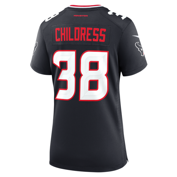 Zion Childress Houston Texans Nike Women's Team Game Jersey - Navy - Image 3