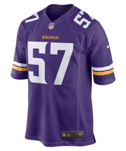 Alternative view of Ryan Connelly Minnesota Vikings Nike Game Jersey - Purple