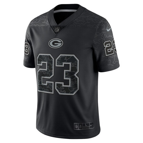 Jaire Alexander Green Bay Packers Nike RFLCTV Limited Jersey - Black - Image 3