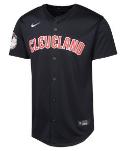 Alternative view of Cleveland Guardians Nike Youth Alternate Limited Jersey - Navy