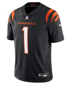 Alternative view of Ja'Marr Chase Cincinnati Bengals Nike  Vapor Untouchable Limited Jersey - Black