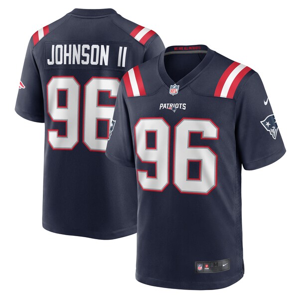 Eric Johnson II New England Patriots Nike Game Jersey - Navy - Image 2