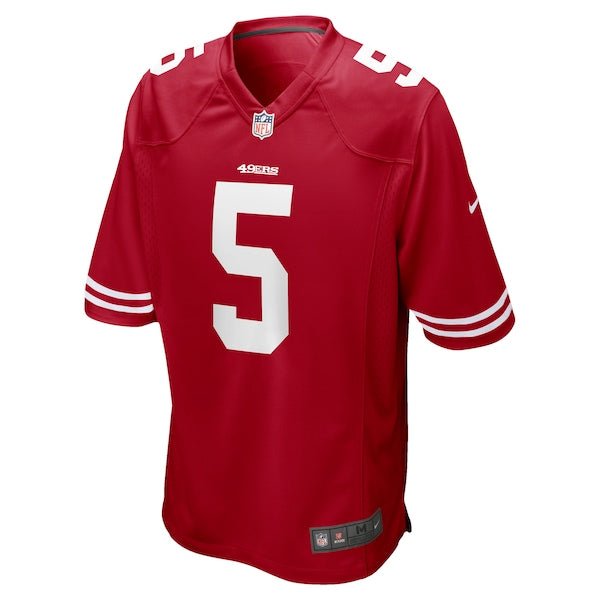 Trey Lance San Francisco 49ers Nike Game Jersey - Scarlet/Red - Image 3