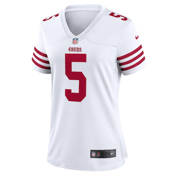 Trey Lance San Francisco 49ers Nike Women's Player Jersey - White/Scarlet - Image 6