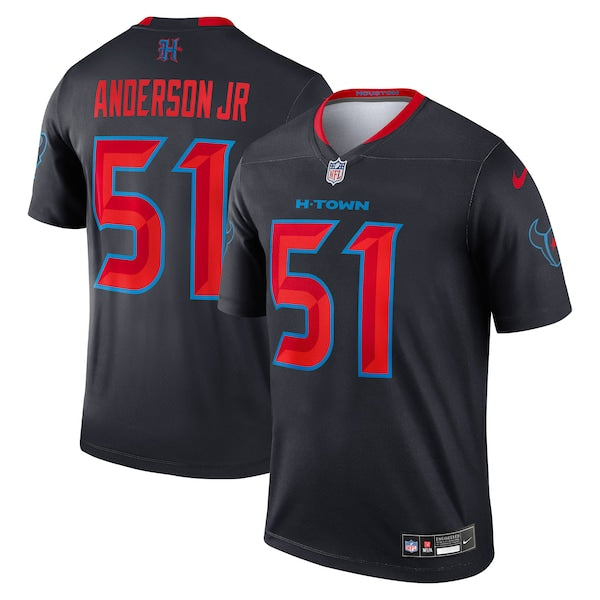 Will Anderson Jr. Houston Texans Nike Alternate Legend Player Performance Top - Navy/Red - Image 2