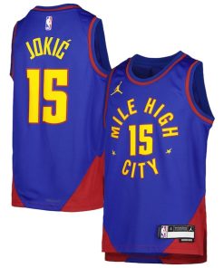 Nikola Jokic Denver Nuggets Jordan Brand Youth Swingman Jersey - Statement Edition - Blue