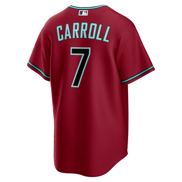 Corbin Carroll Arizona Diamondbacks Nike Alternate 2 Replica Jersey - Crimson/Black/Gray - Image 4