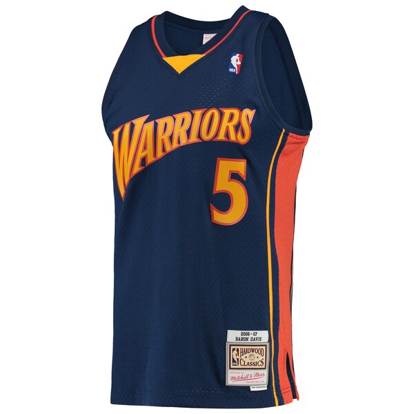 Baron Davis Golden State Warriors 2006/07 Hardwood Classics Swingman Jersey - Navy - Image 2