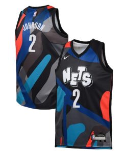 Cameron Johnson Brooklyn Nets Nike Youth  Swingman Replica Jersey - City Edition - Black