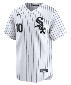 Alternative view of Yoan Moncada Chicago White Sox Nike Home Limited Player Jersey - White
