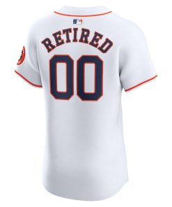 Alternative view of Houston Astros Nike Home Elite Pick-A-Player Retired Roster Jersey - White