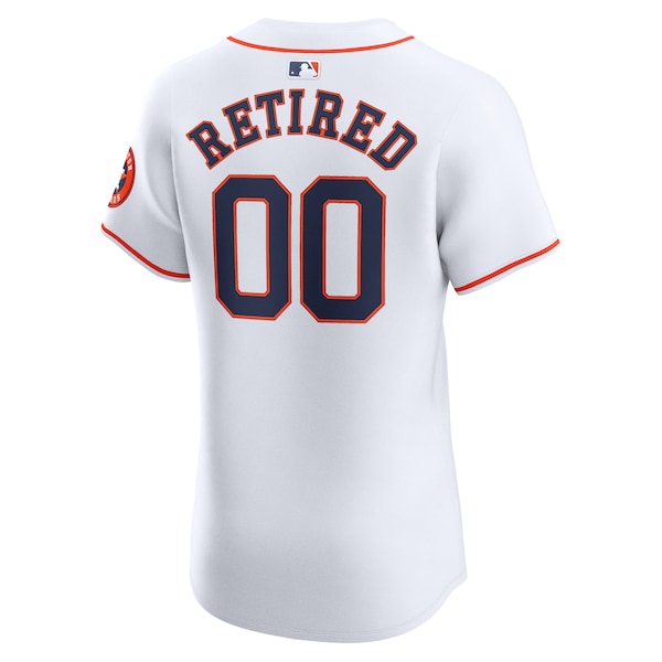 Houston Astros Nike Home Elite Pick-A-Player Retired Roster Jersey - White - Image 2