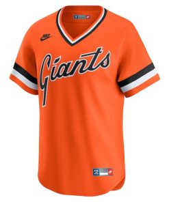 Alternative view of San Francisco Giants Nike Throwback Cooperstown Collection Limited Jersey - Orange