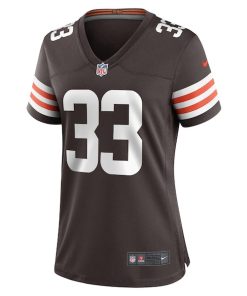 Alternative view of Ronnie Hickman Cleveland Browns Nike Women's Team Game Jersey -  Brown