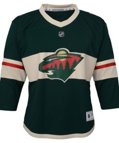 Alternative view of Minnesota Wild Youth Replica Custom Jersey - Green