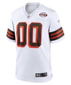 Alternative view of Cleveland Browns Nike 1946 Collection Alternate Custom Jersey - White