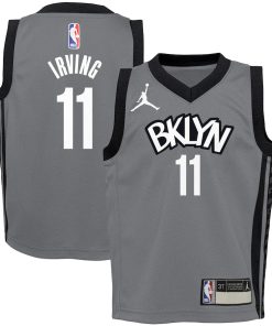 Kyrie Irving Brooklyn Nets Jordan Brand Toddler 2020/21 Jersey - Gray - Statement Edition