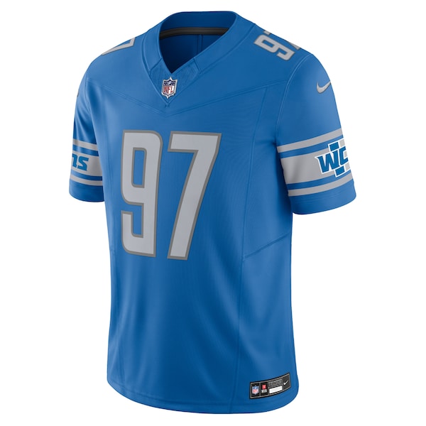 Aidan Hutchinson Detroit Lions Nike Vapor F.U.S.E. Limited Jersey - Blue - Image 2