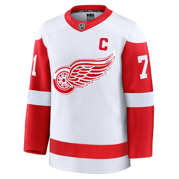 Dylan Larkin Detroit Red Wings Away Premium Jersey - White/Red - Image 3