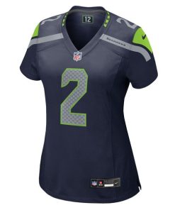 Alternative view of Drew Lock Seattle Seahawks Nike Women's Team Game Jersey -  College Navy