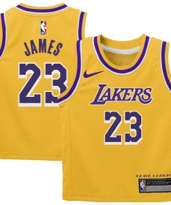 LeBron James Los Angeles Lakers Nike Preschool Dri-FIT Swingman Player Jersey - Icon Edition - Gold