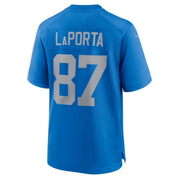 Sam LaPorta Detroit Lions Nike Alternate Game Jersey - Blue - Image 3