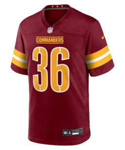 Alternative view of Chris Rodriguez Jr. Washington Commanders Nike Team Game Jersey -  Burgundy