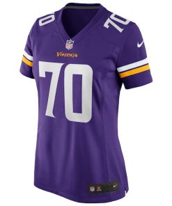 Alternative view of Jim Marshall Minnesota Vikings Nike Women's Game Retired Player Jersey - Purple
