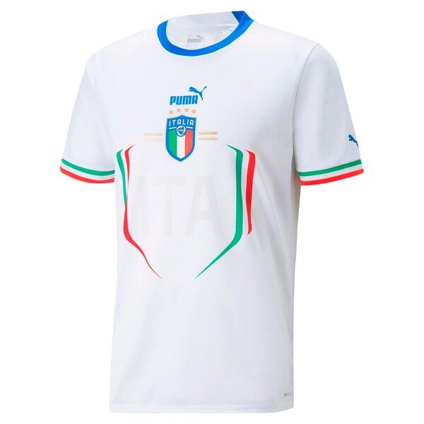 Italy National Team Puma Youth 2022/23 Away Replica Jersey - White - Image 3