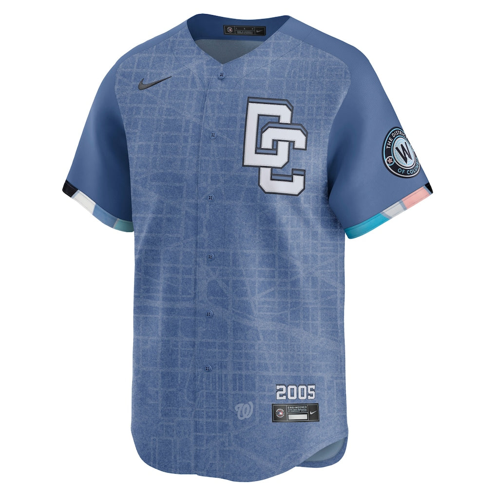 CJ Abrams Washington Nationals Nike 2025 City Connect Limited Jersey - Blue - Image 2
