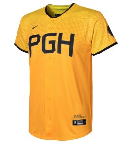 Alternative view of Roberto Clemente Pittsburgh Pirates Nike Preschool 2023 City Connect Replica Player Jersey - Gold