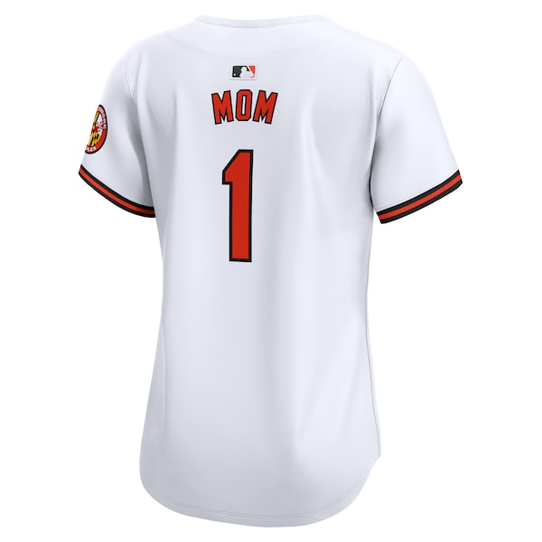 Baltimore Orioles Nike Women's #1 Mom Home Limited Jersey - White - Image 3