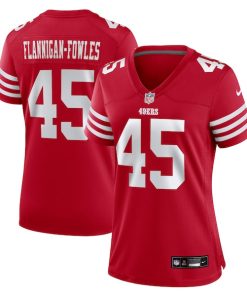 Demetrius Flannigan-Fowles San Francisco 49ers Nike Women's  Game Jersey -  Scarlet