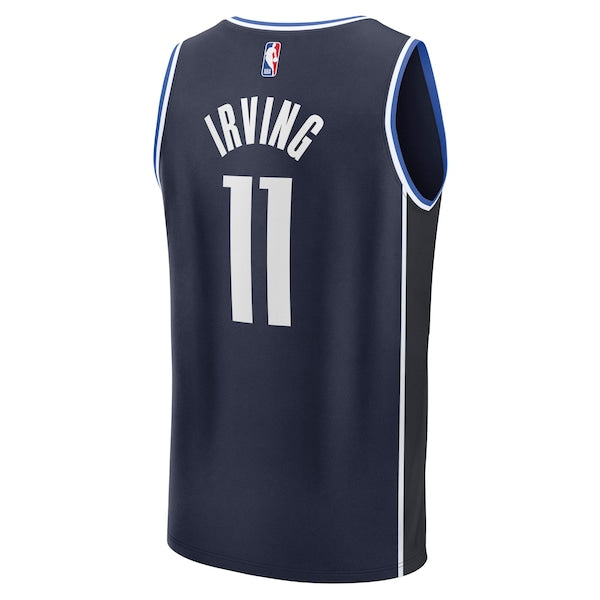 Kyrie Irving Dallas Mavericks Fast Break Replica Player Jersey - Statement Edition - Navy - Image 3