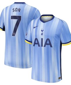 Alternative view of Son Heung-Min Tottenham Hotspur Nike 2024/25 Away Authentic Player Jersey - Blue
