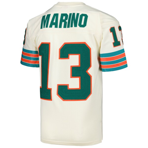Dan Marino Miami Dolphins Chainstitch Legacy Jersey - Cream - Image 4