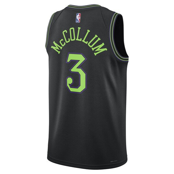 CJ McCollum New Orleans Pelicans Nike Unisex 2023/24 Swingman Jersey - Black - City Edition - Image 4