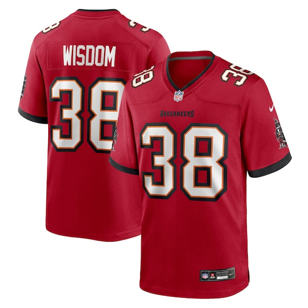Rashad Wisdom Tampa Bay Buccaneers Nike Team Game Jersey - Red