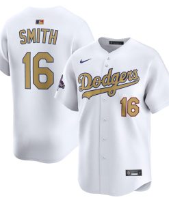 Will Smith Los Angeles Dodgers Nike 2025 Gold Collection Limited Jersey ¨C White