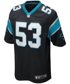 Alternative view of Brian Burns Carolina Panthers Nike Game Jersey - Black