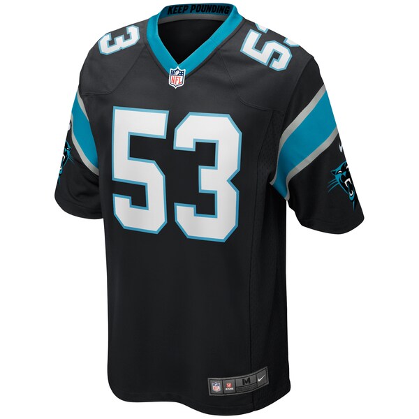 Brian Burns Carolina Panthers Nike Game Jersey - Black - Image 2