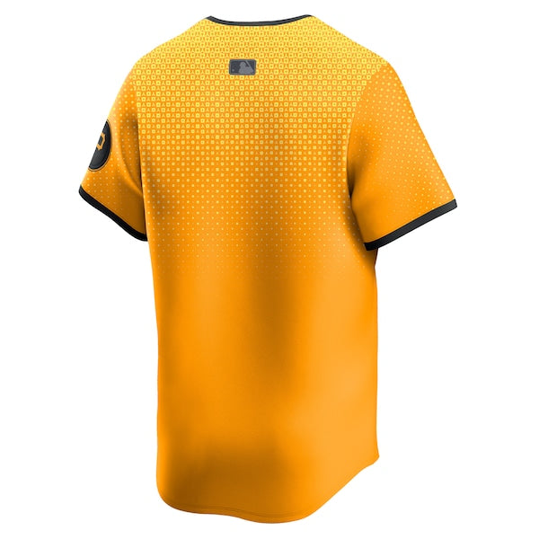 Pittsburgh Pirates Nike City Connect Limited Jersey - Gold - Image 3
