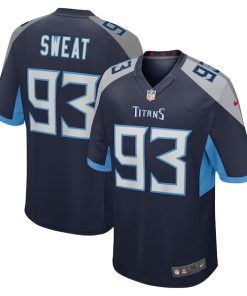 T'Vondre Sweat Tennessee Titans Nike Team Game Jersey -  Navy