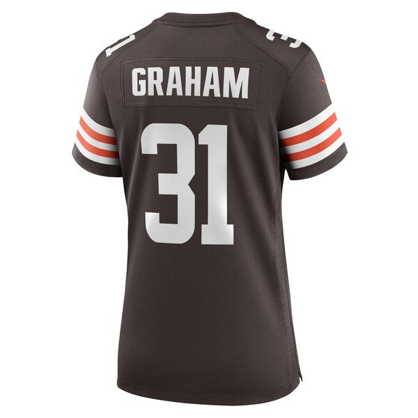 Thomas Graham Jr. Cleveland Browns Nike Women's Team Game Jersey - Brown - Image 3